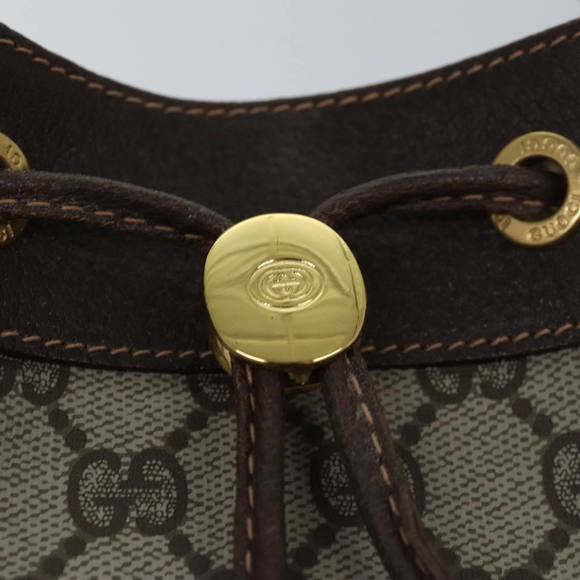 GUCCI GG Supreme Web Sherry Line Shoulder Bag PVC Beige 164 02 034 Auth ar12279 - Picture 9 of 16